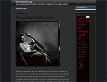 Tablet Screenshot of nakedcellist.org